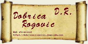 Dobrica Rogović vizit kartica